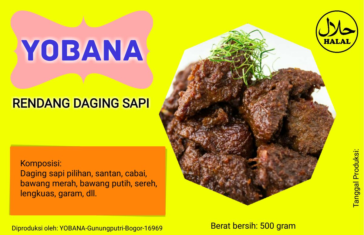 #HariJadiPE72 Ayo makan Rendang Daging Sapi Asli Minang. Rasa maksimal, harga minimal.