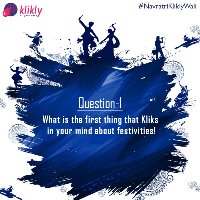 So here goes our first question for  #Contest #NavratriKliklyWali! 

Answer in the most unique ways and invite your friends too! #Navratri