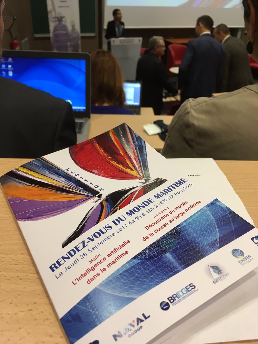 ENSTABretagne's tweet photo. Elisabeth Crépon directrice @ENSTAParisTech ouvre avec Pascal Pinot @ENSTABretagne le rdv 2017 du monde maritime sur l' #innovation #navale https://t.co/XOJIFOqKJV