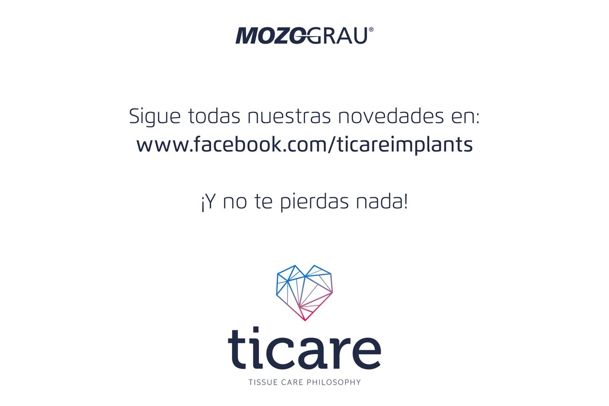 MOZOGRAU's tweet photo. ¿Todavía no nos sigues en nuestro nuevo perfil? Síguenos en @ticareimplants y no te pierdas nada 👇 https://t.co/wVFkkvGpsr