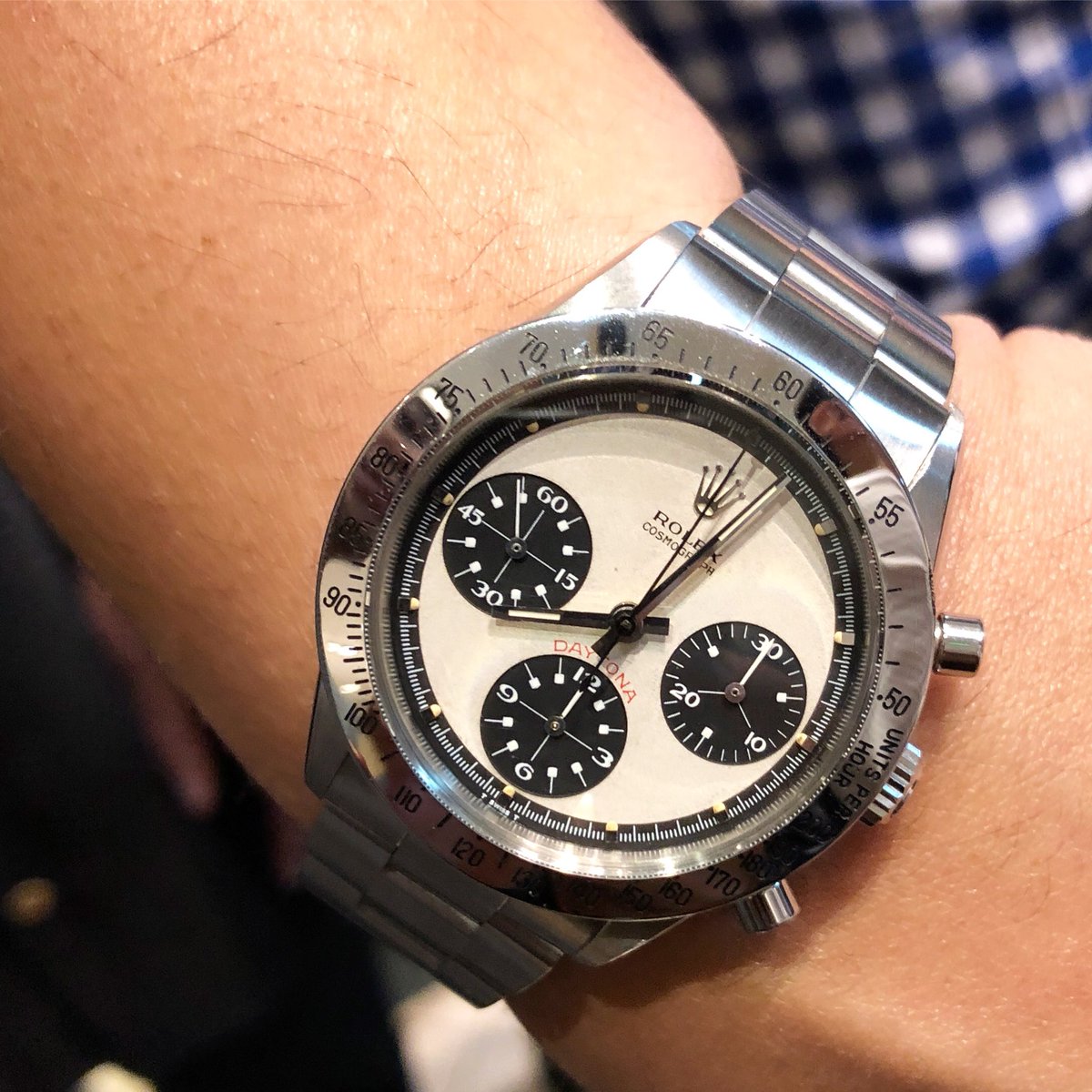 watchmax's tweet photo. Sweet #vintage #Rolex #PaulNewman πΌ #Daytona at the event last night in #SantaClara, #California ππ½ππ½ #tbt #WatchMax #watchnerd #womw https://t.co/QLLujuqT3U
