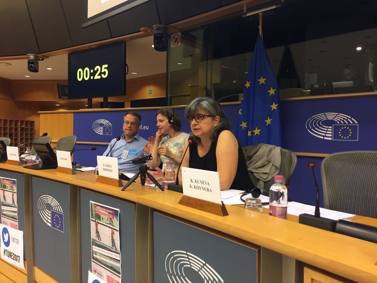 IUEuropa's tweet photo. “Las ‘empresas buzón’ son una amenaza contra los derechos laborales y una práctica de competencia desleal” @palomalopezB #TUNE2017 https://t.co/B2mR20QpDR
