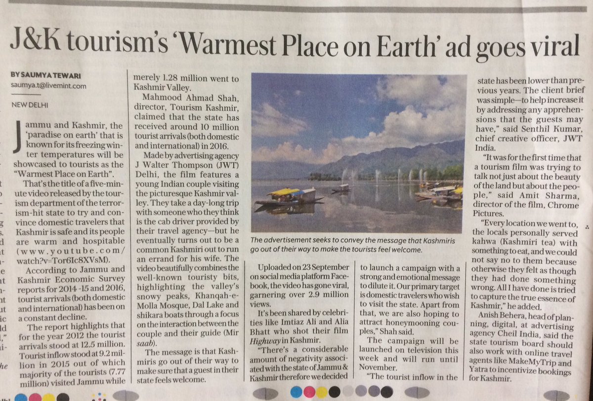 thefullmohanty's tweet photo. This is so awesome! Covered in today's Mint @senthilspace @JWTSouthAsia #MadeInJWT https://t.co/hY4y9bDXOP