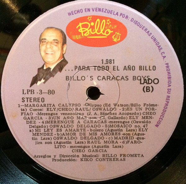 brainerferrer's tweet image. Billo's Carcas Boys LP Y Para Todo El Año Billo (1981)