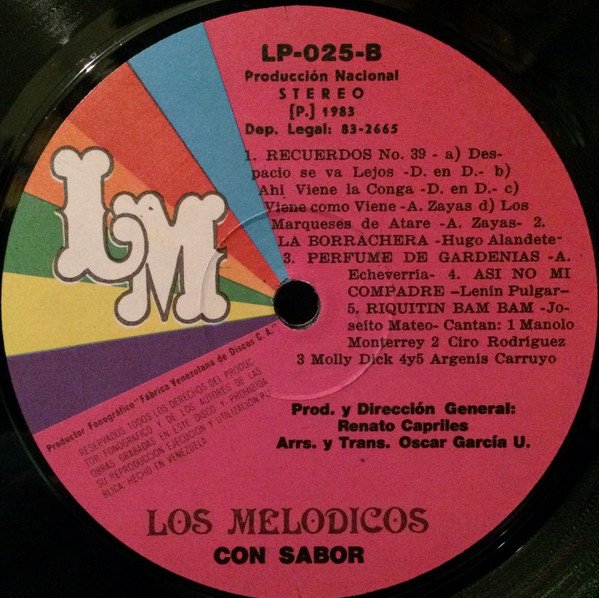 brainerferrer's tweet image. LP Los Melodicos Con Sabor (1983)