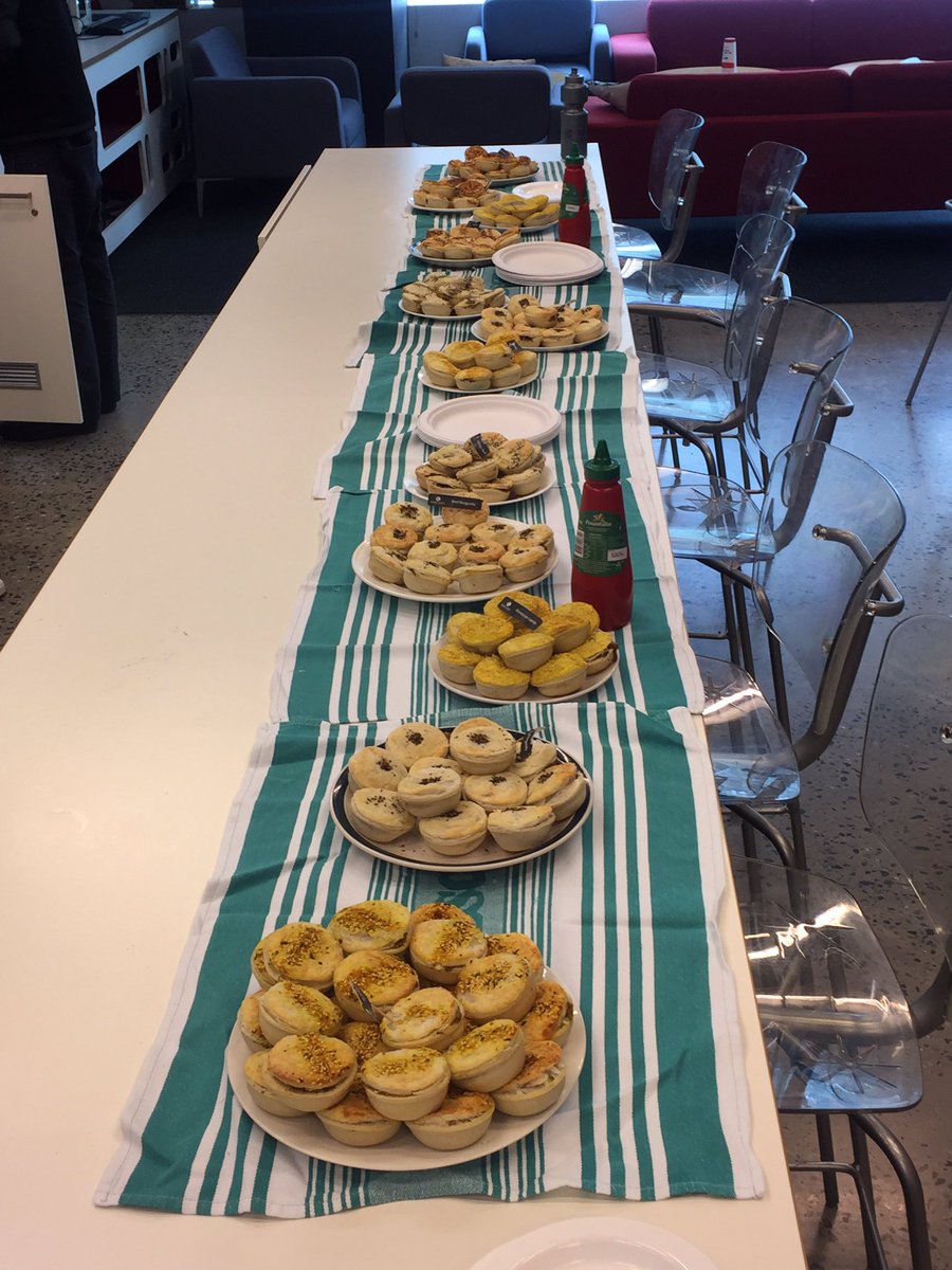 ARMI_Labs's tweet photo. Getting #AFL #GrandFinal ready with footy pies. #GetThemWhileTheirHot https://t.co/0pHtcEFxkn
