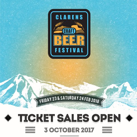 Yeah it's time! Come back to Clarens for best beer, cider, fun, food, fun. Ticket sales open Wed 4/10 at 09:30. Watch this space for more.
