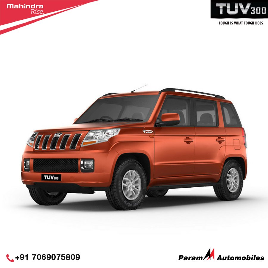 The bold front grille with chrome inserts lend a aggressive look to the #TUV300. Call on: +91-7069075809 for a test drive.