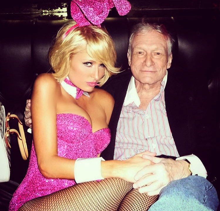 ParisHilton's tweet photo. So sad to hear the news about @HughHefner. 😢 #RIPHef https://t.co/IQiEYhMfvf