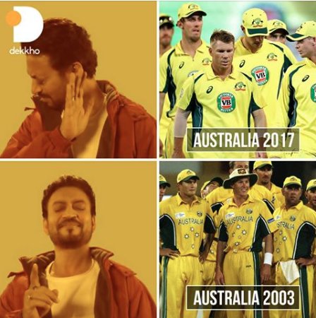 lmk_in's tweet image. The #Australian team we expected to play with, and what we got!
#NoChallenge #IndianTeamBest #Whitewash is due!
#dekkho