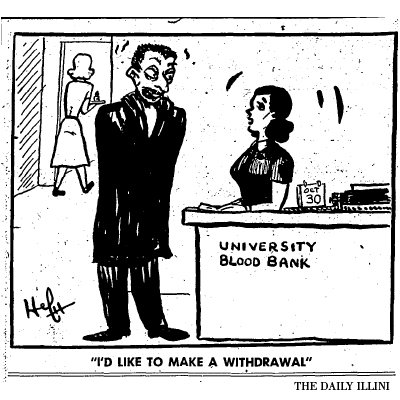 TheDailyIllini's tweet photo. In honor of Hugh Hefner, here are few cartoons he made during his college years. #RIPHef https://t.co/kcI5fzVsUP