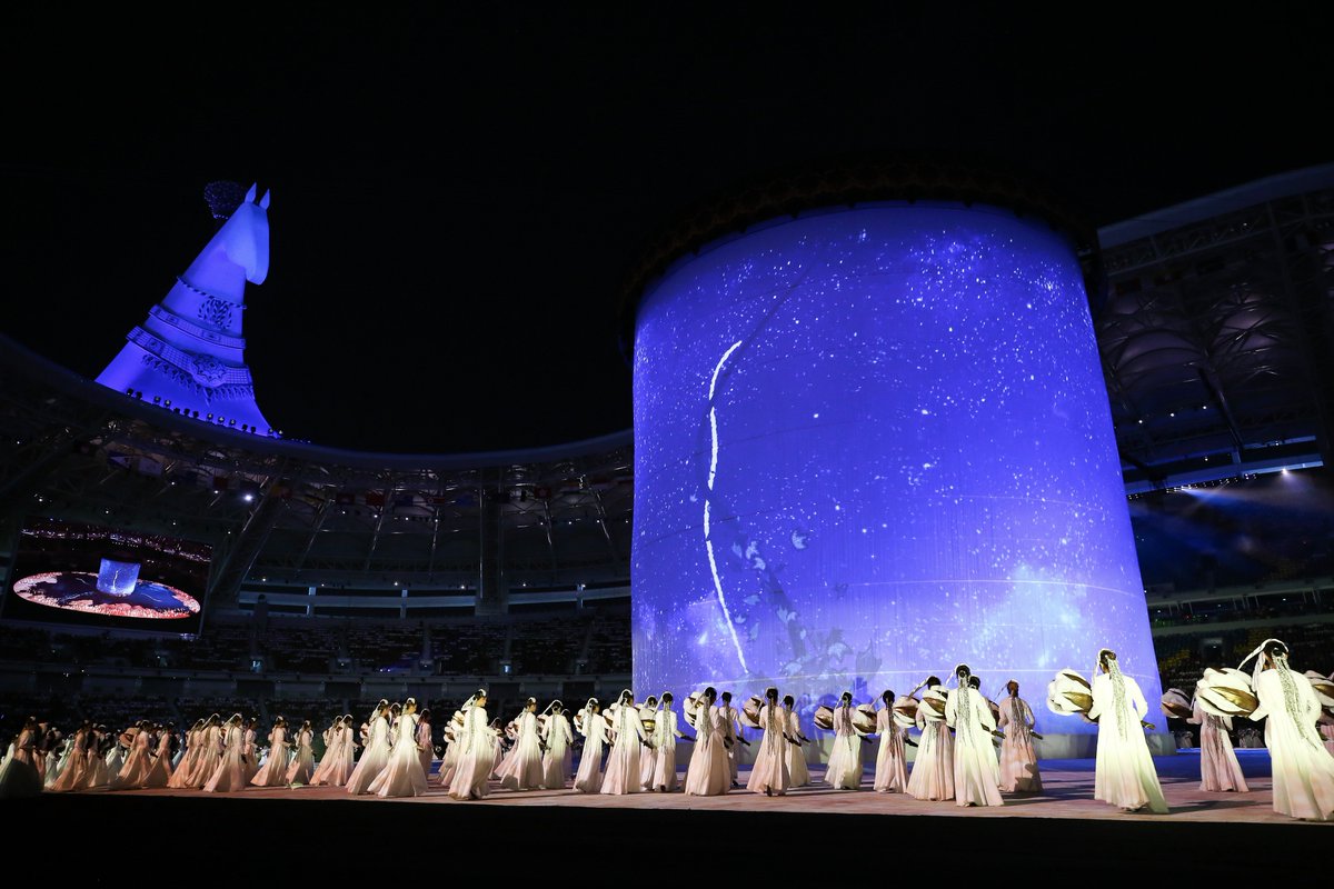 Ashgabat_2017's tweet photo. Relive a little of last night's Closing Ceremonies magic with our recap story, here - https://t.co/sFawCbkM17

#Ashgabat2017 #AIMAG https://t.co/yHZ1GtdclH