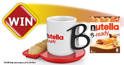 myLondis's tweet photo. ❤️ Nutella?

#WIN 1 of 3 NEW @NutellaGlobal B-Ready bars + a handy mug with built in B-Ready holder! Simply RT &amp; Follow @myLondis to enter! https://t.co/NJvhsUjNZ3