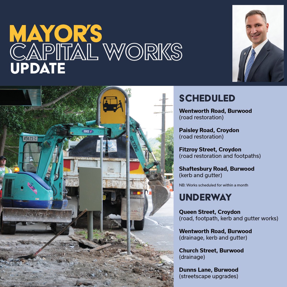 BurwoodCouncil's tweet photo. Our capital works program rolls on with the following works underway or scheduled to be undertaken in the coming month. https://t.co/cjHBmsitgh