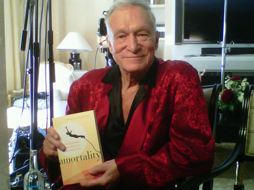 catherine_mayer's tweet photo. There's something poignant in the death of a man who tried so hard to deny death. RIP the #amortal but mortal Hugh Hefner #Amortality https://t.co/0j4JAOOdNw