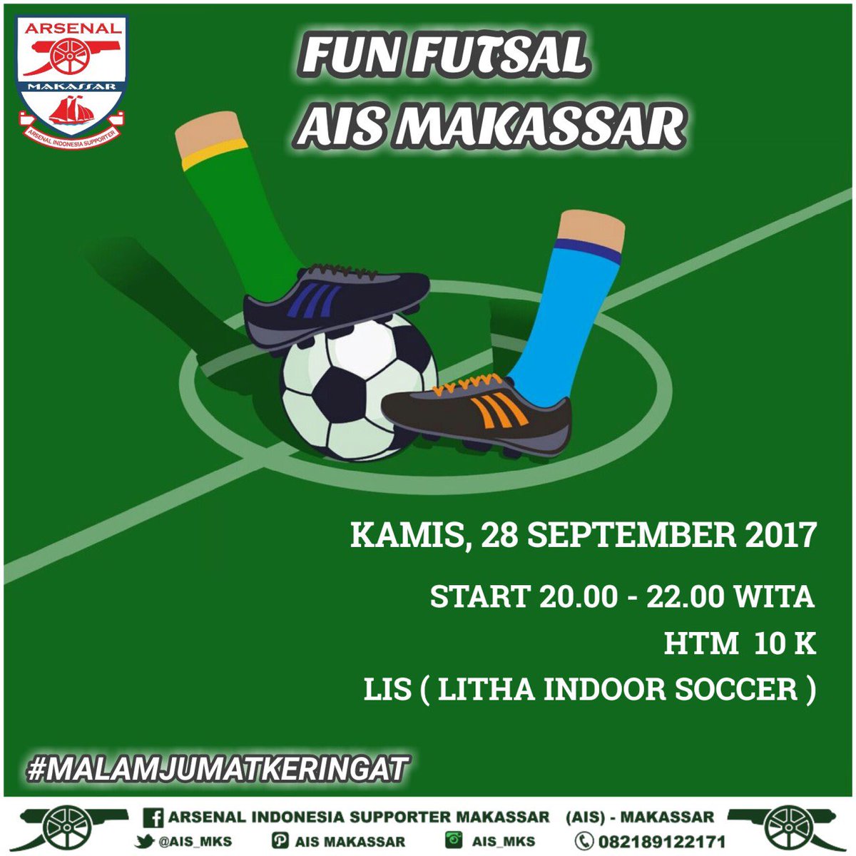 AIS MAKASSAR On Twitter FUN FUTSAL Malam Jumat Keringat