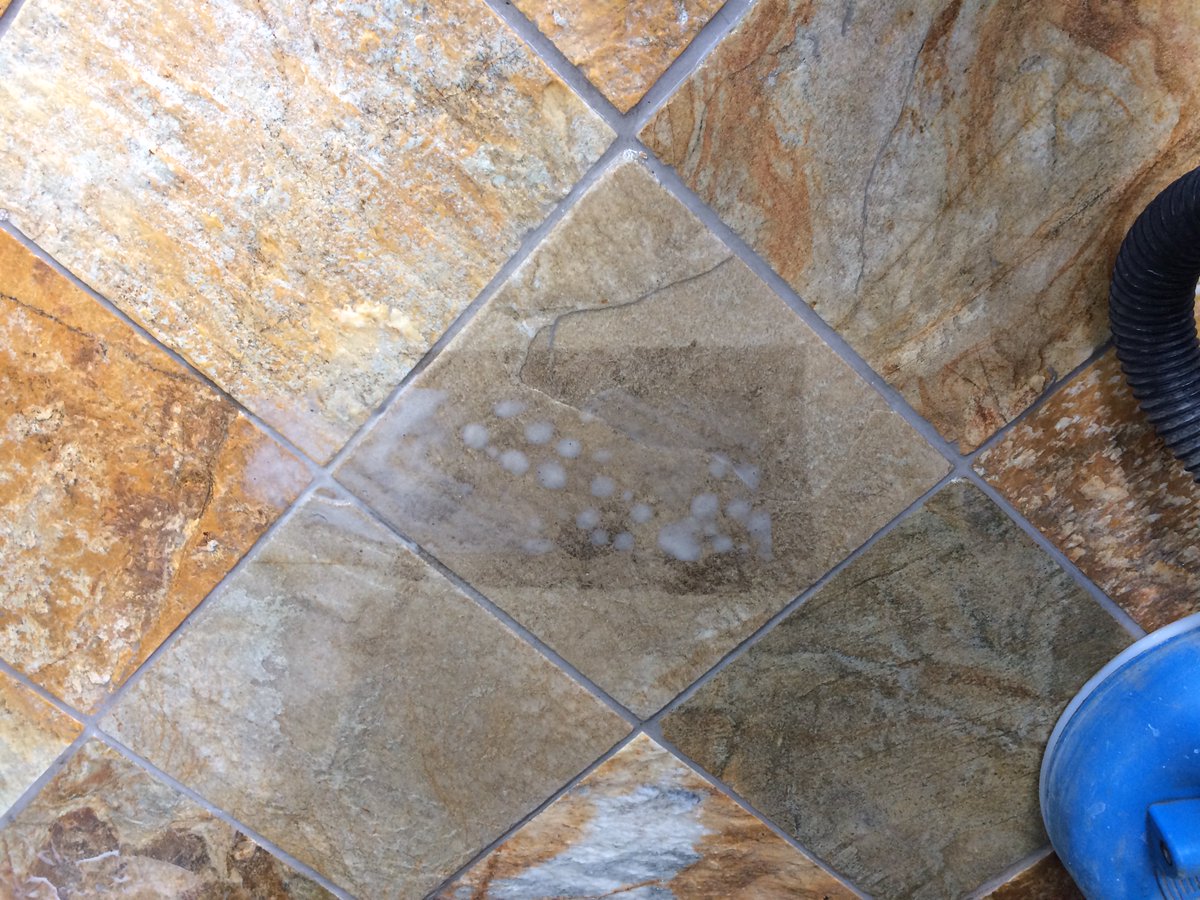 Clean Tile Grout On Twitter Example Of How Well Man Made Tiles Example Of How Well Man Made Tiles Clean Up After A Deep Spot The Patch We Didn T In Middle For Quote Call 01256882840pic Twitter
