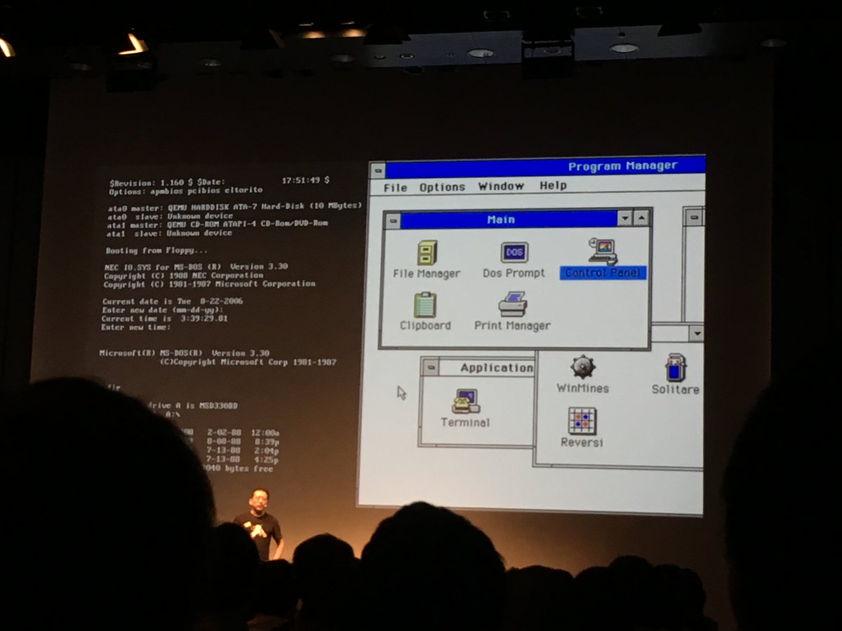fukuyuki's tweet image. 「ここ笑うとこですよ！」
#ms_dos
 #microsoft
#linedevday