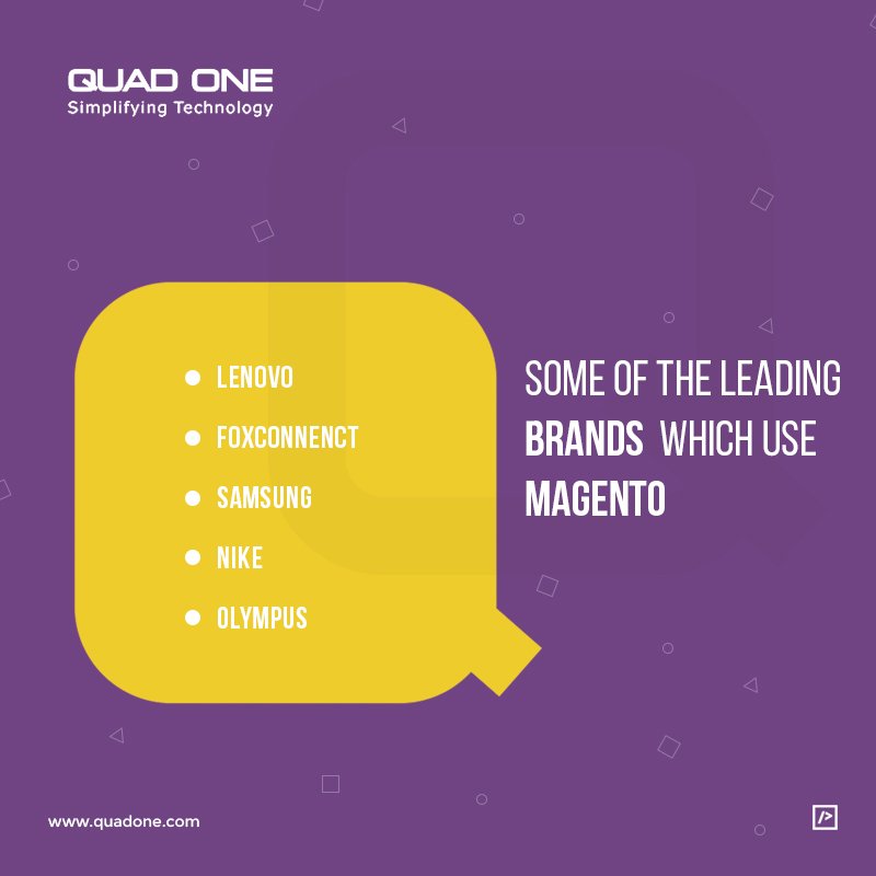 quadone's tweet image. Some of the leading brands which use Magento.
#Magentodevelopmentservices #Bestmagentodevelopers #Quadone goo.gl/j7qgFa