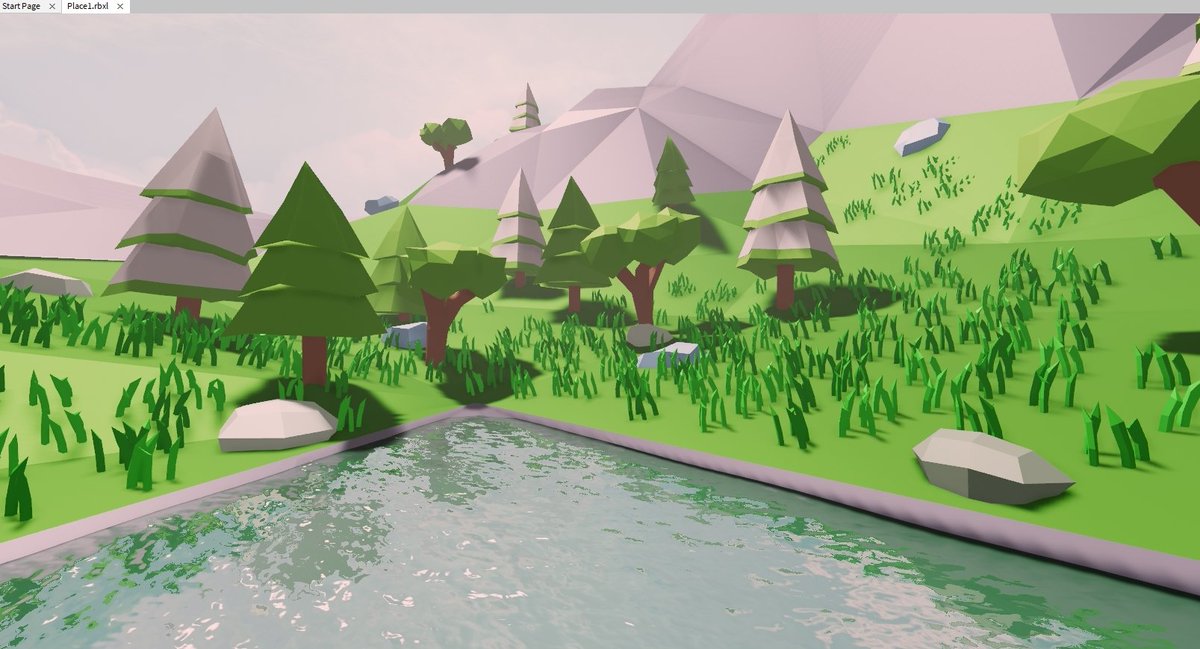 Tyridge77 On Twitter Made Some Quick Low Poly Scenes In Roblox