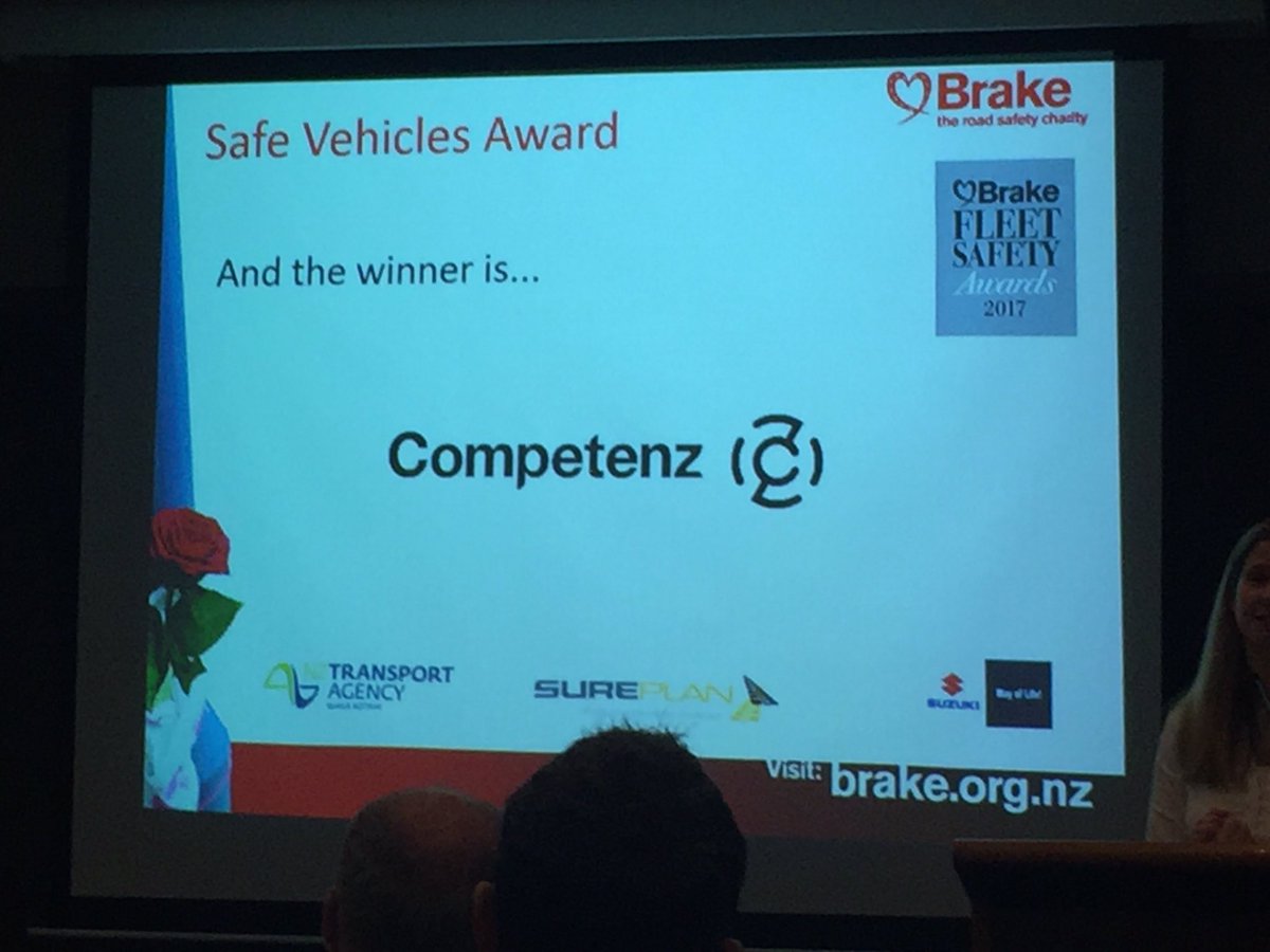s_botterill's tweet photo. Competenz wins the Safe vehicle Award at Brake Fleet Safety Awards 2017! https://t.co/ilofpZKCJ3
