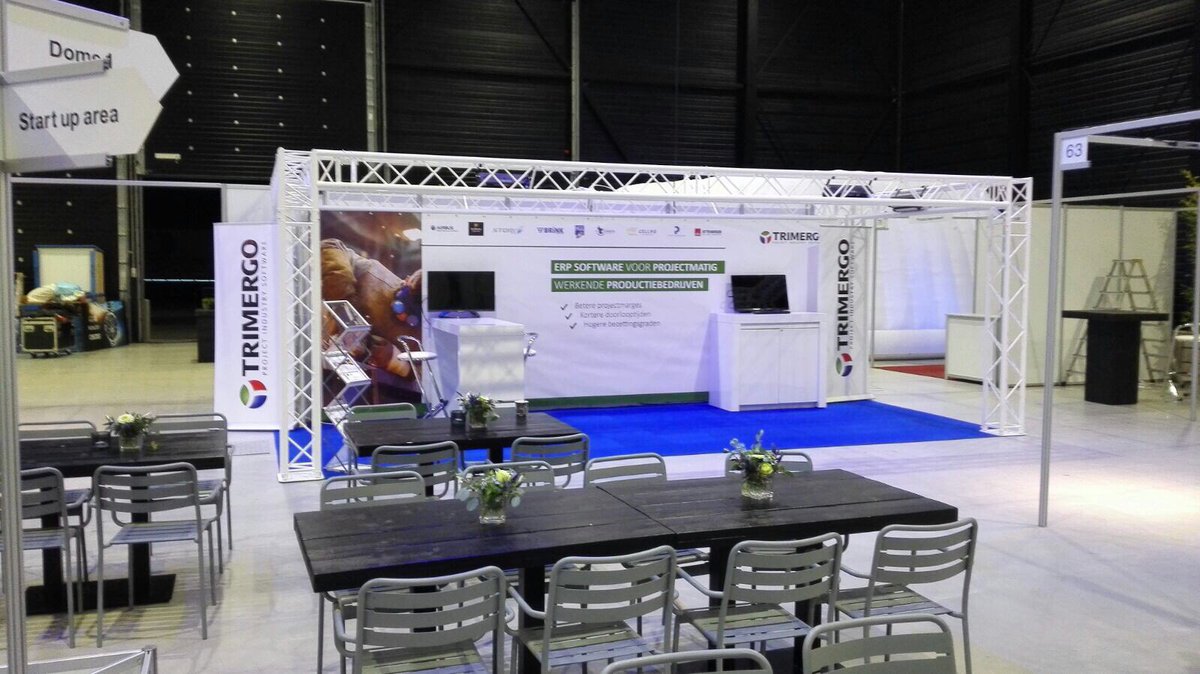 gertjanvdb's tweet image. #BSE2017 De stand is gisteravond al opgebouwd, ziet er goed uit!  Met @Trimergo op de beurs Business Software Event in Barneveld.  Welkom!