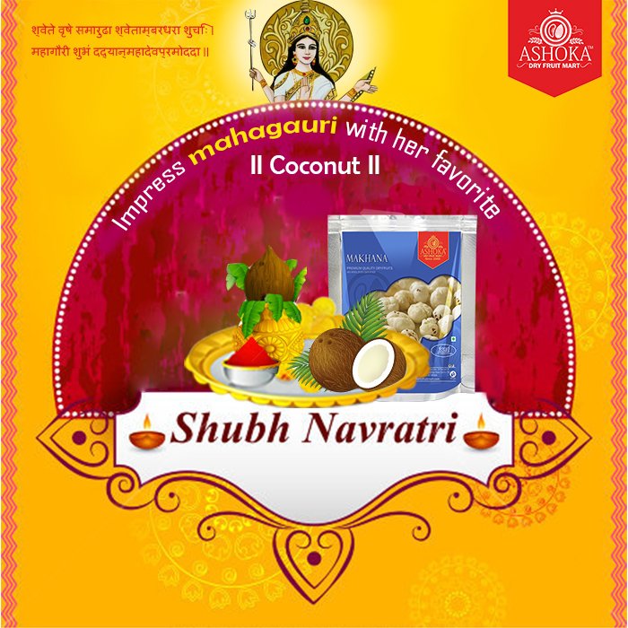 ashokadryfruit's tweet photo. Impress #mahagauri mataji with her favorite #coconut .Visit https://t.co/U24tWpby9s &amp; #Order Today. #navratri #pujapathproducts https://t.co/90TbaoNNdr