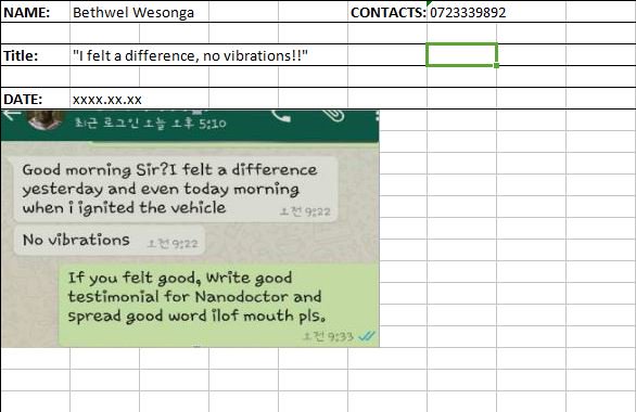 Nano_Additive's tweet image. @john_giks  @OwawoWilson  Here are some of the testimonials from previous @Nano_Additive  users.