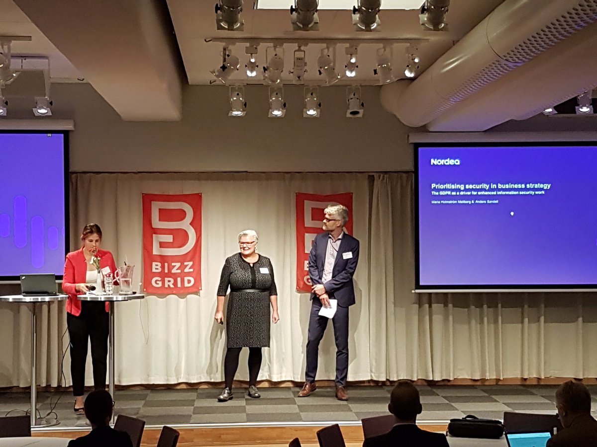 BizzGrid's tweet photo. Data Privacy journey as cultural journey @BizzGrid @AndersSandell @MariaHMellberg #GDPRofeverything https://t.co/69MYypSfKI