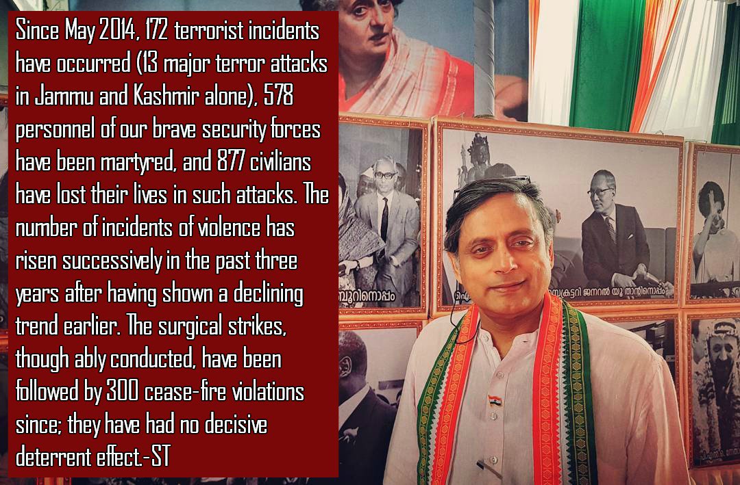 INCTharoorian's tweet image. Modi government's record on National Security  'pathetic'
#ModiFailures