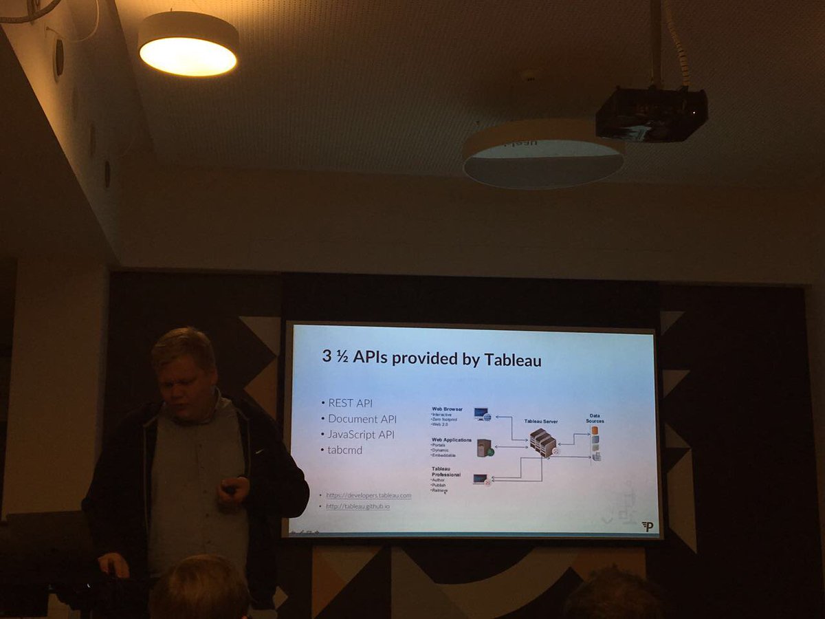 M2dot's tweet photo. Thanks @julianschulte -@pushmetrics &amp; @BerlinTug for a great eve talking about the fundamentals of the Tableau Server #FunWithTableauAPIs 🤓👏 https://t.co/zWZ31tJwNk