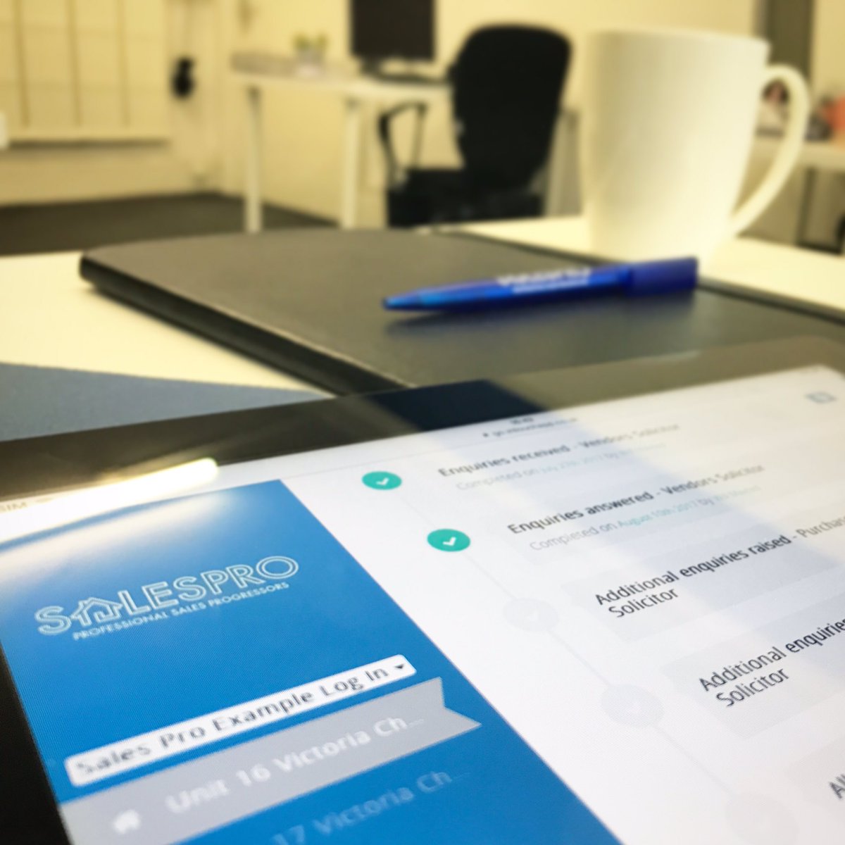 There's no better way start today than viewing live updates on our property progress portal and a hot coffee. 📱☕️ "your logo here" call us!
