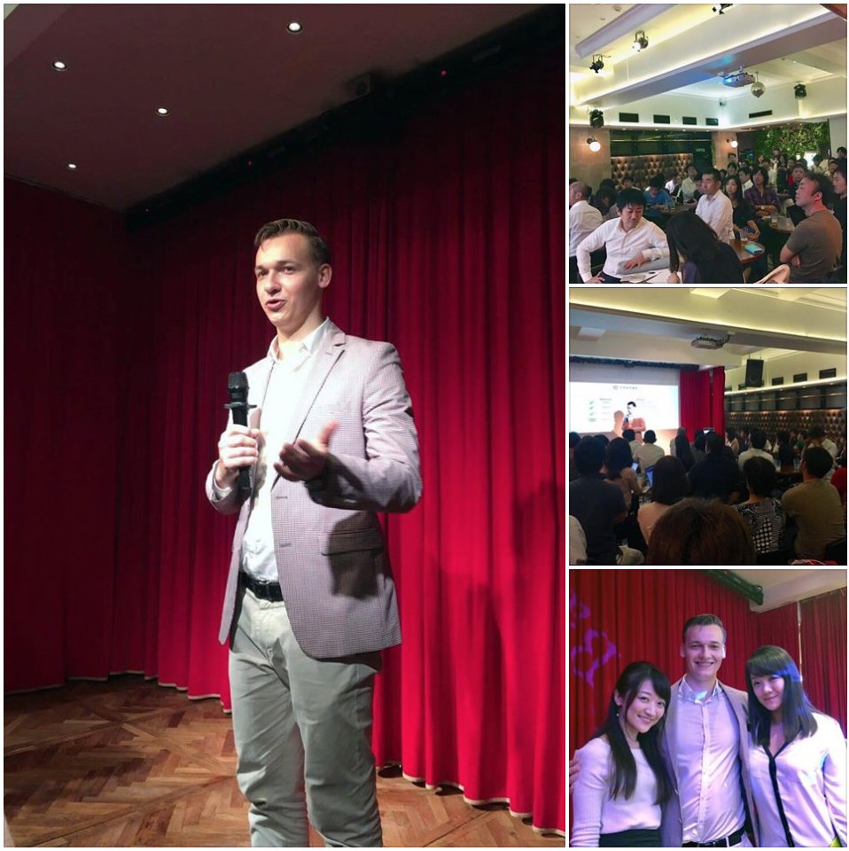 changefinance's tweet photo. Change CEO speaking at the ICO Meetup in Tokyo. 
Watch the video: https://t.co/Mx6UMBkG16 #ChangeIsComing #ChangeCoin https://t.co/MjyfW9mIqJ