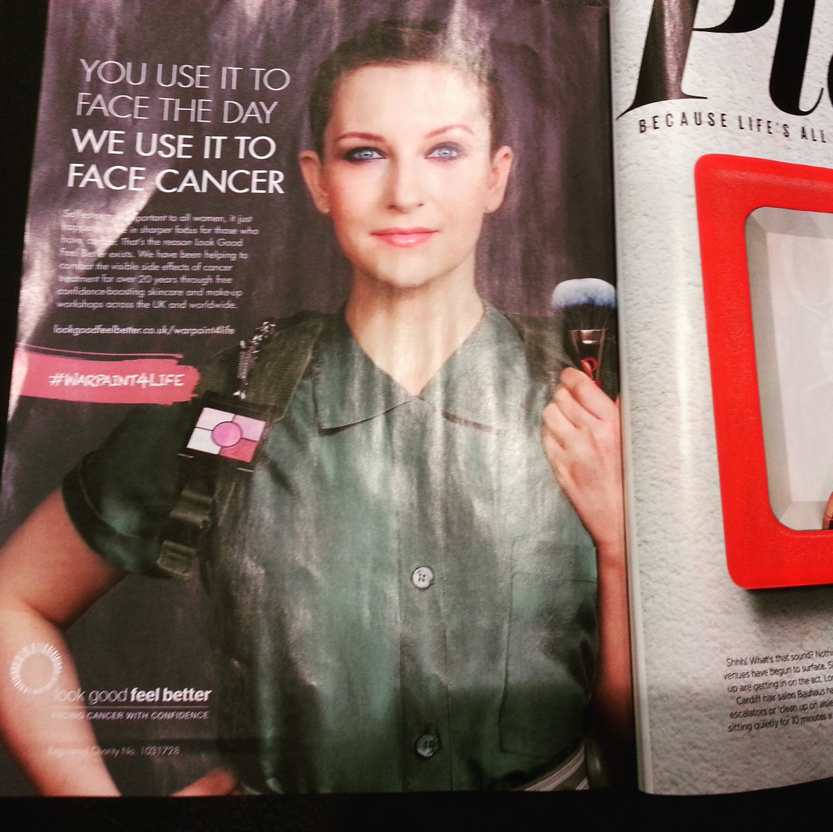 Glad to see <a href="/lgfbuk/">Look Good Feel Better UK</a> #warpaintforlife's campaign featured in this months edition of <a href="/CosmopolitanUK/">Cosmopolitan UK</a>