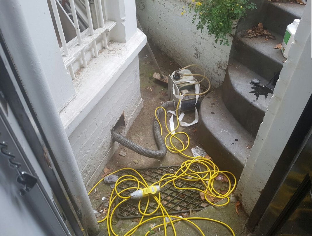 WOODWORM treatment being carried out