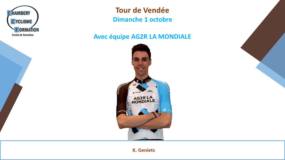 <a href="/GenietsKevin/">Geniets Kevin</a> et <a href="/DoleattoA/">Aurélien Doléatto</a> ont un beau programme de courses en tant que stagiaires dans l'équipe <a href="/AG2RLMCyclisme/">AG2RLMCyclisme</a> ! Bon courage à eux !