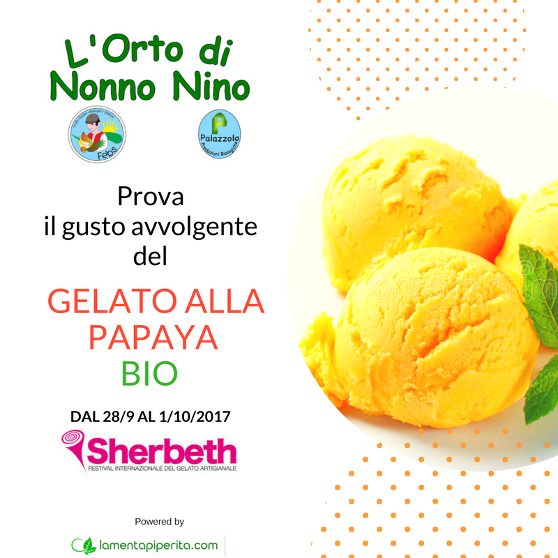 lamentapiperit's tweet photo. Scoprite il gusto del gelato alla papaya di @ortodinonnonino al @Sherbeth_Fest a Palermo.L'eccellenza del bio rivoluziona il gelato #Food https://t.co/IxRQOelgJ4