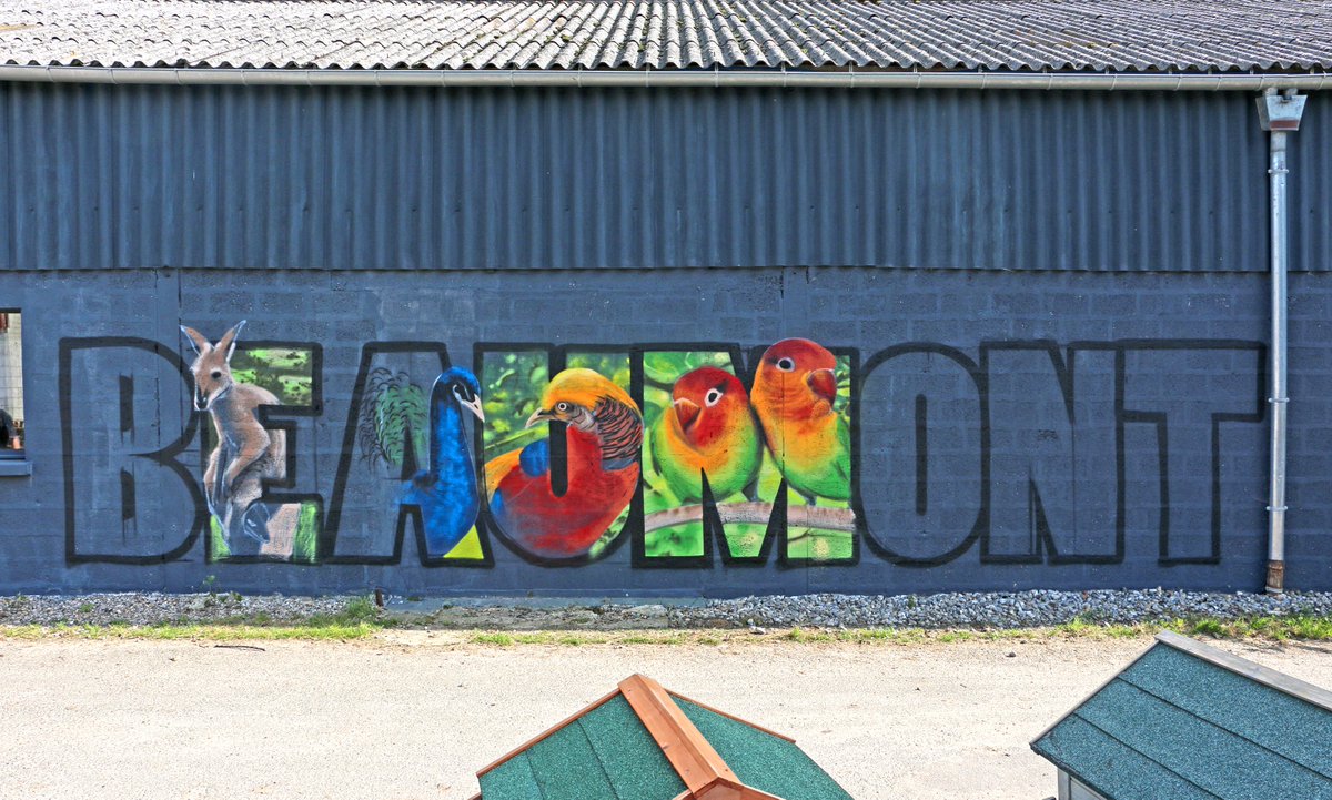 FermedeBeaumont's tweet photo. Souvenez-vous de la raison n°7 de venir aux #PortesOuvertes ! 🙂 La fresque a déjà commencé et sera terminée ce #weekend par #MadeInGraffiti https://t.co/vWe16QHfiZ