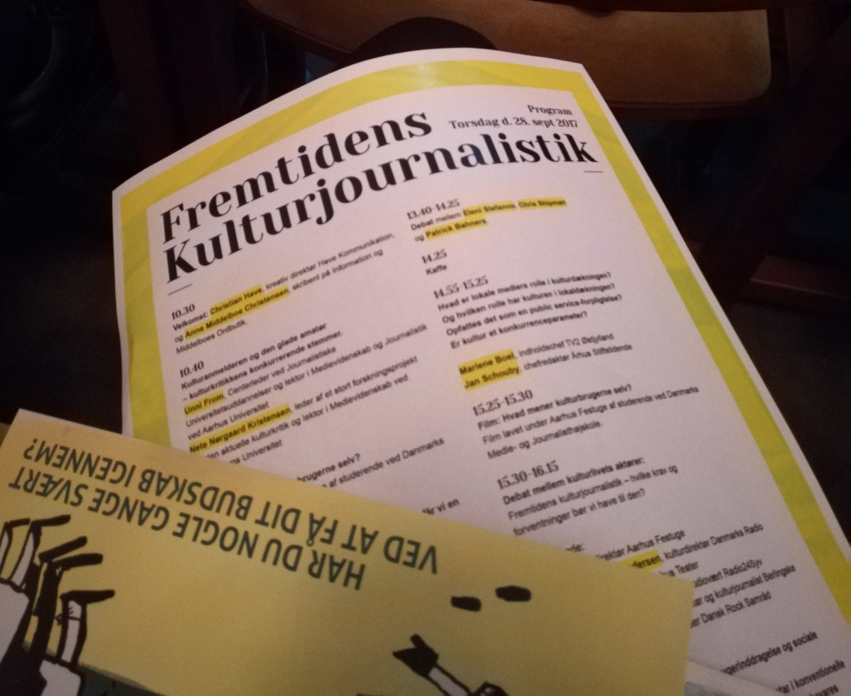 God start, at der faktisk er en fremtid for #kultur #journalistik!!! #dkkultur #dkmedier #kunstgørenforskel