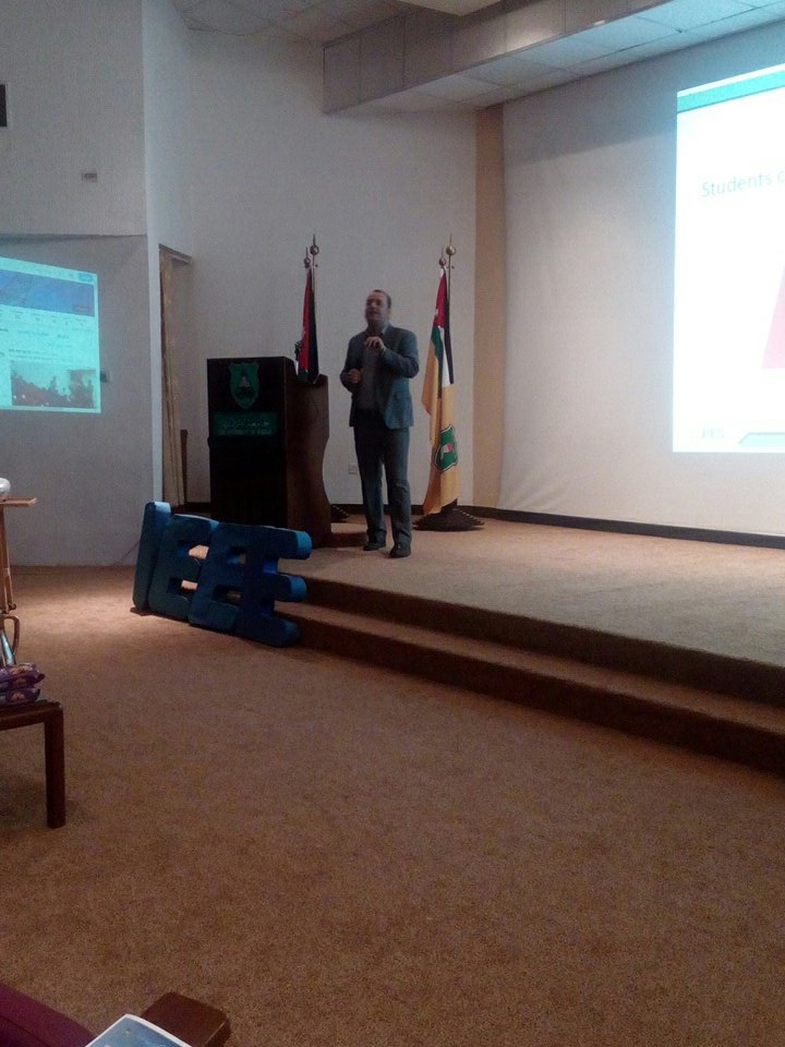 PES_UJSC's tweet image. our second speaker and mentor, dr Mohammad alhajj #SPARKA #PES_UJSC