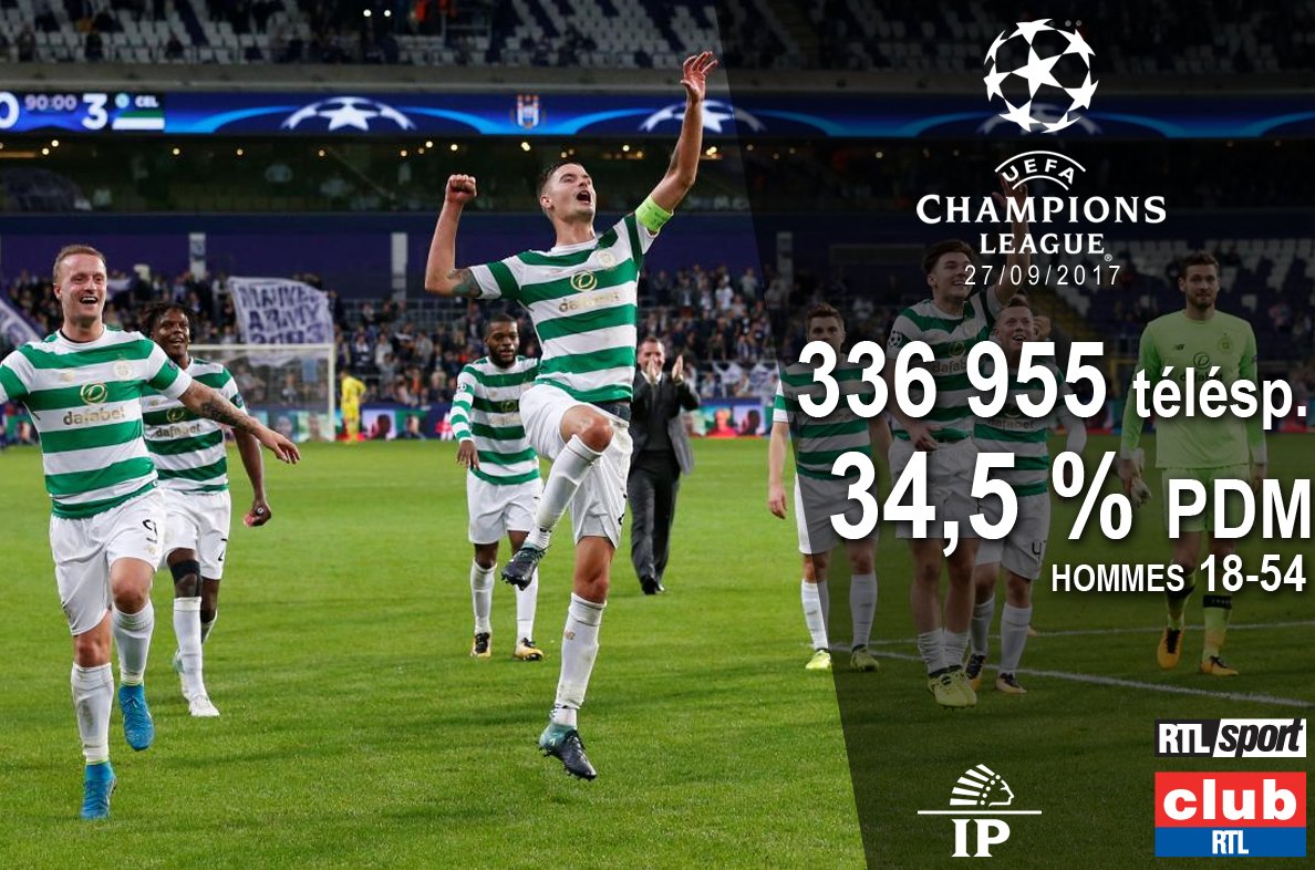 #RTLsport était LEADER de la soirée d'hier avec le match #ANDCEL sur Club RTL !