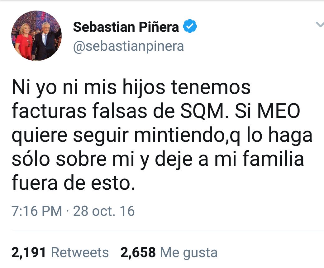 PROgresistasRM's tweet photo. Cuando .@marcoporchile dijo la verdad de .@sebastianpinera dijo que estaba mintiendo. Ahora queda claro quien es #Mentiroso y ladron. https://t.co/PpclrWdNsD