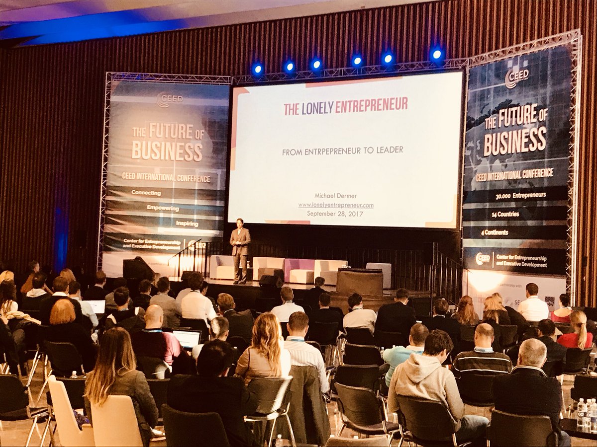 Great quote I just heard: Entrepreneur is not a Job, it’s an Identity! #ceedconference #thelonelye