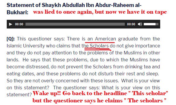 LamontBattle's tweet photo. Fake News Alert: A loaded question to Dr. Abdullah Al-bukhari results in the wrong answer. https://t.co/m51QhGNZZI
#spubs #hadithdisciple https://t.co/Jfw5GRnVs2