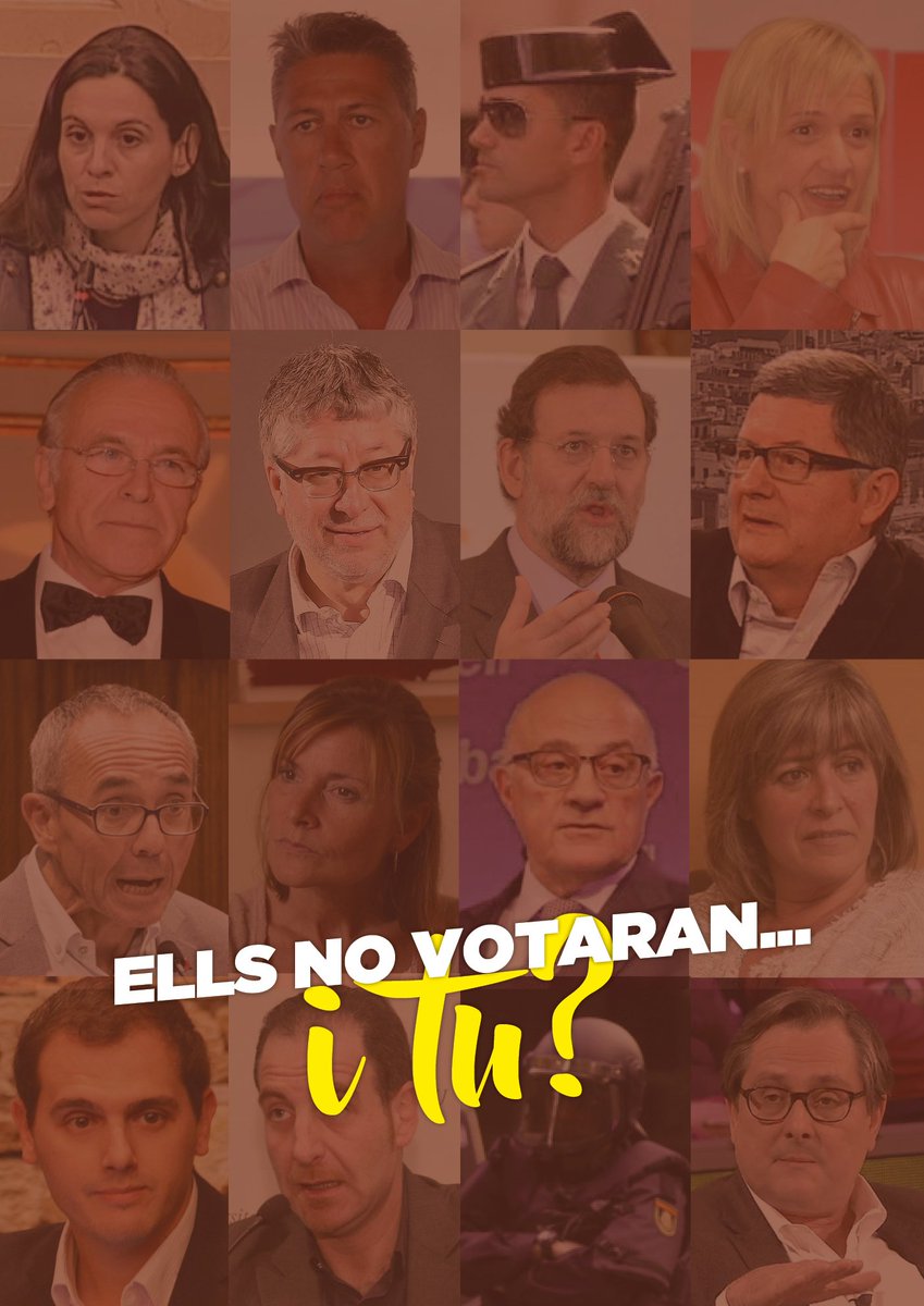 decidimhotot's tweet photo. Ells no votaran... I tu? Baixa al carrer i trenca amb el Règim del 78! #VotemxDecidirhoTot https://t.co/8AD5hrCNEc
