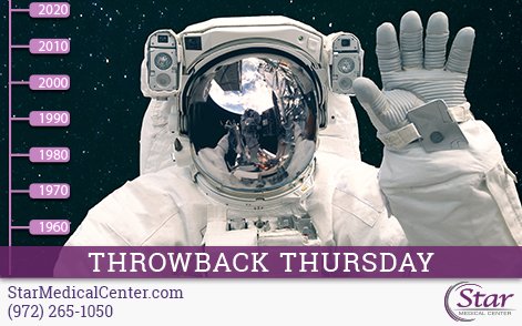 StarMedCenter's tweet photo. #ThrowbackThursday NASA's research &amp; technology for space in the 1960s also led to the development of CT scanning &amp; specialized microscopes! https://t.co/nvmcR47yh3