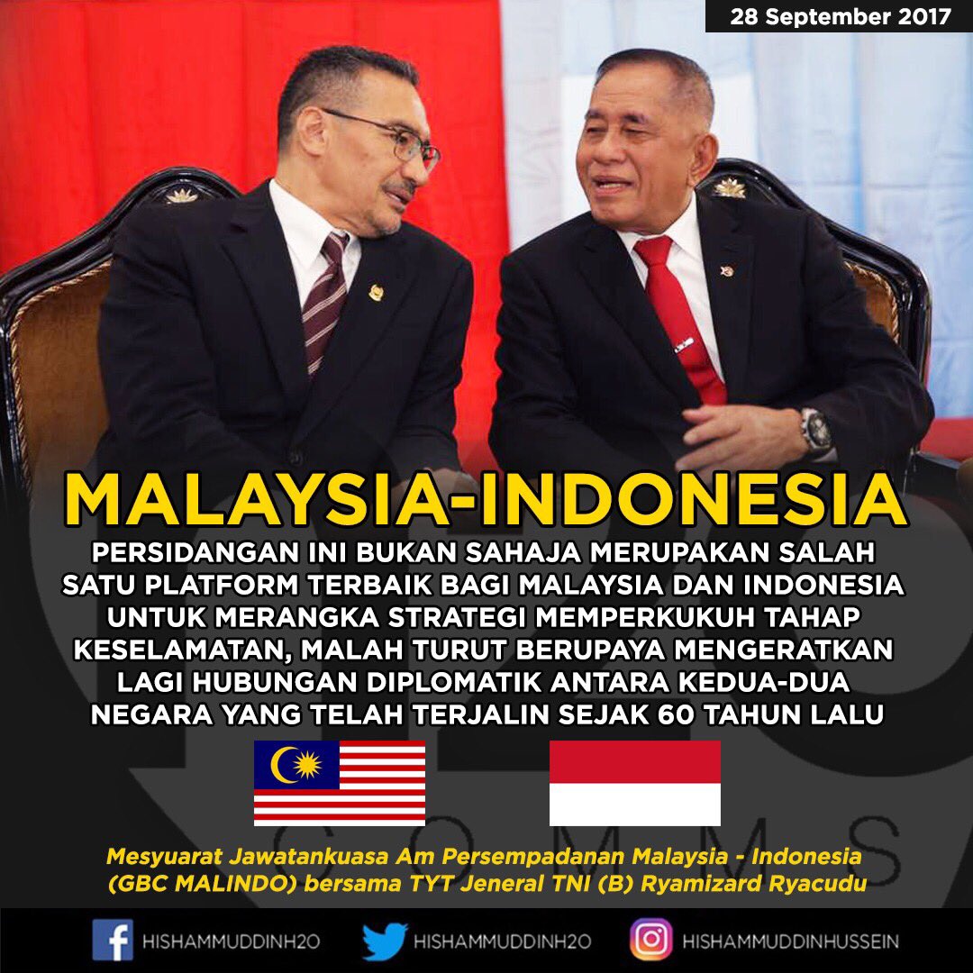 H2o Comms Twitterissa Gbc Malindo Berupaya Mengeratkan Lagi Hubungan Diplomatik Malaysia Dan Indonesia Hishammuddinh2o Https T Co H0hinni5ww Twitter