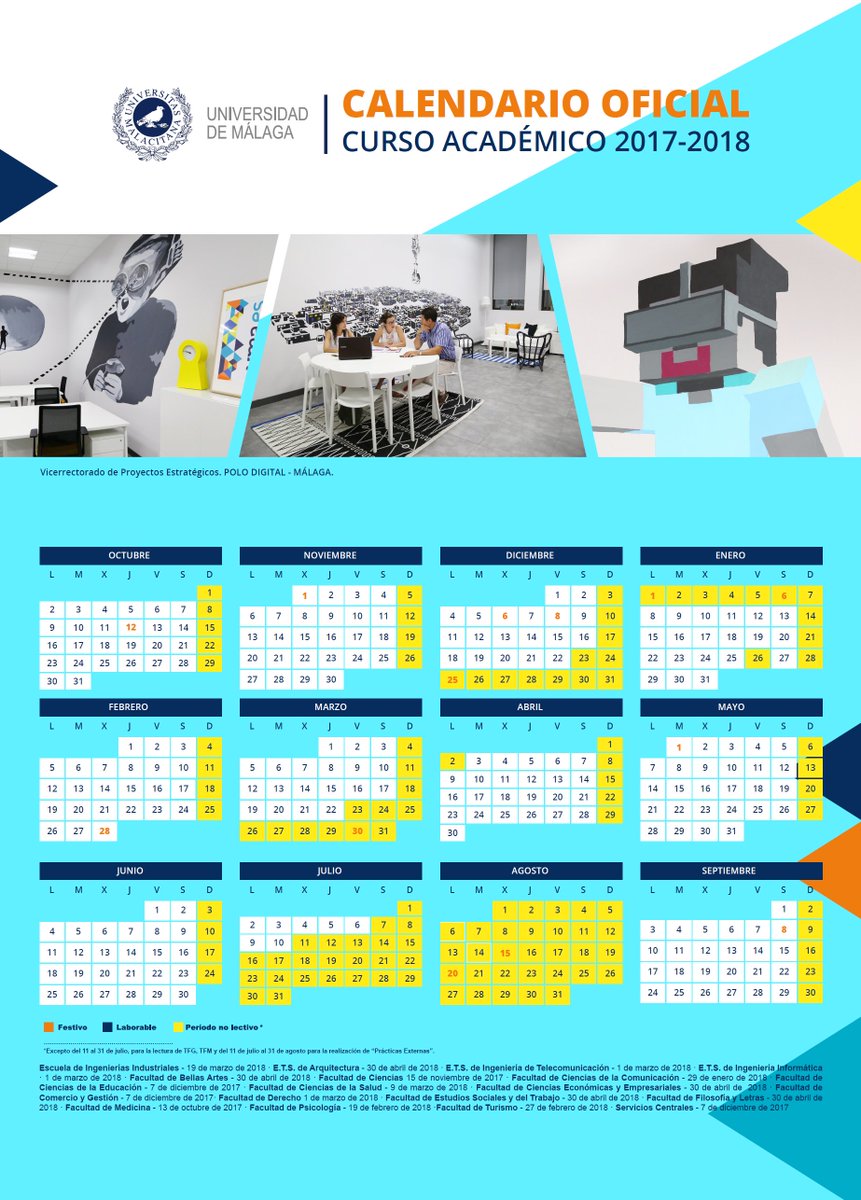 Universidad Malaga On Twitter Calendario Oficial Uma Curso Academico 2017 2018 Ceuma Conserjeder Fest Uma Etsit Uma Fcguma Cccomuma Psicologia Uma Educacion Uma Https T Co O8gfnro0st calendario uma