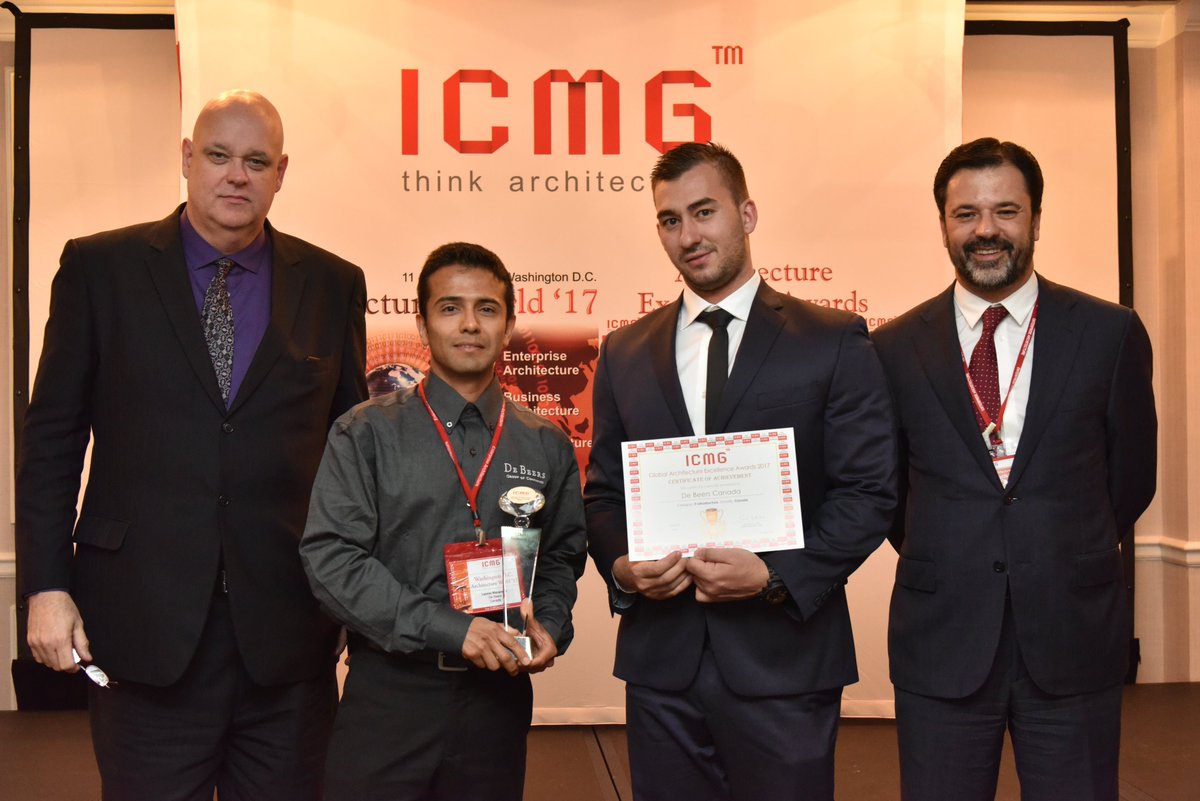 iCMGworld's tweet photo. DE BEERS won ICMG Global Architecture Excellence Awards 2017 in IT Infrastructure #Entarch #CIO #awards #ITInfrastructure https://t.co/gTNqynm12I