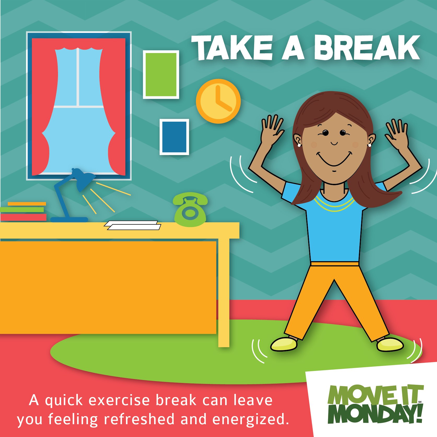 Move It Monday on X: Don't forget to stand up and stretch. Not a bad idea  to set reminders. Moving at least once an hour is very important for your  body!  /